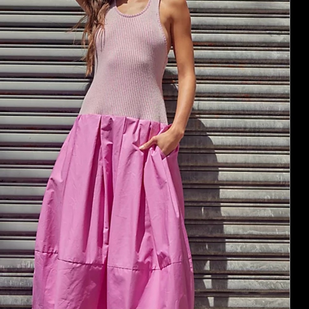 Free People “Drops of Venus” Midi Dress